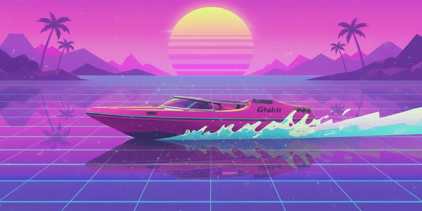 Stylized Jet Boat